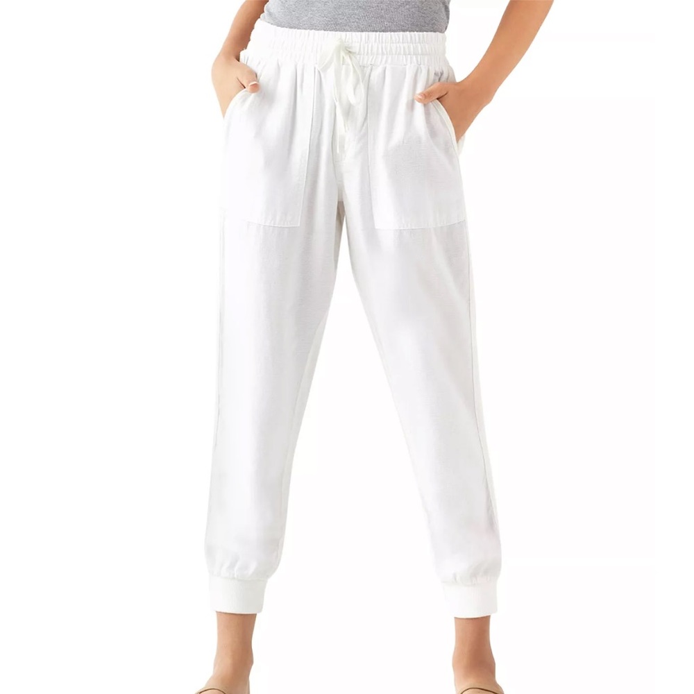SPLENDID | Lakeside Jogger | White Linen Blend Pants | Size XS | $158 Value!